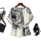 Vortex Striped Design Women Shirt