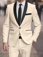 Single-Button Slim Dance Party Suit