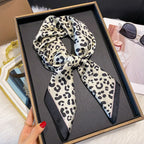 Leopard Square Print Shawl Scarf