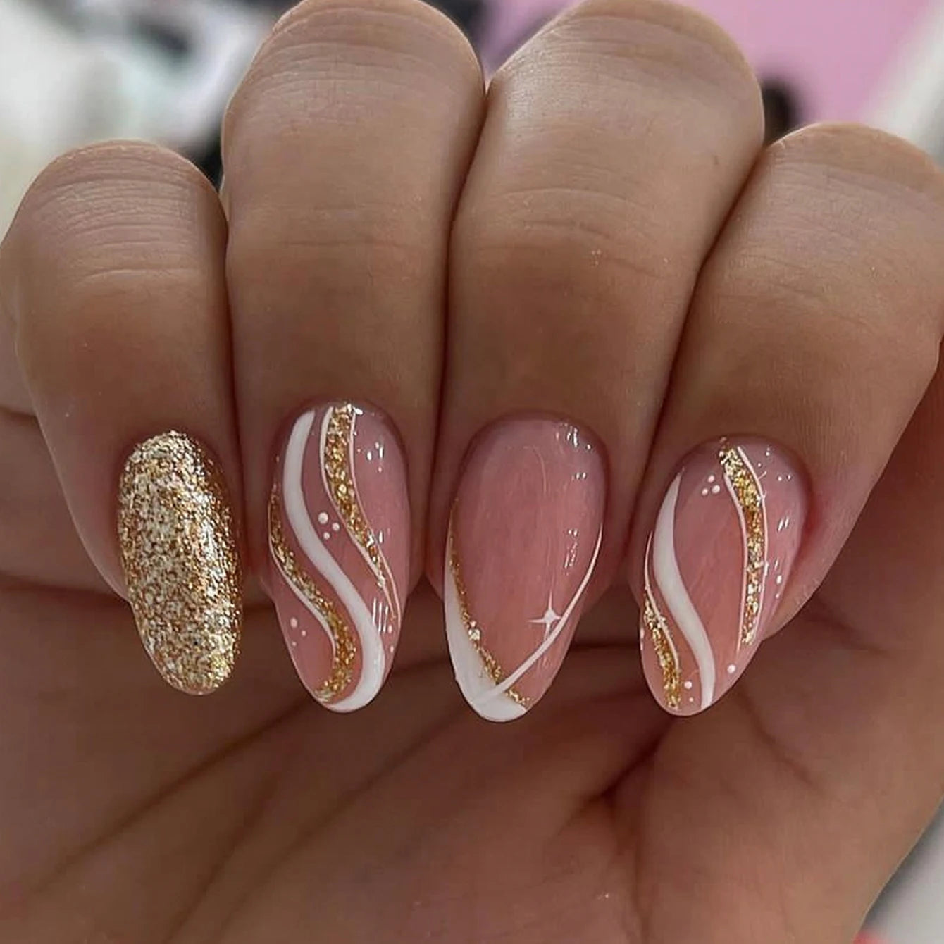 Almond Fake Nails Instantly Upgrade
