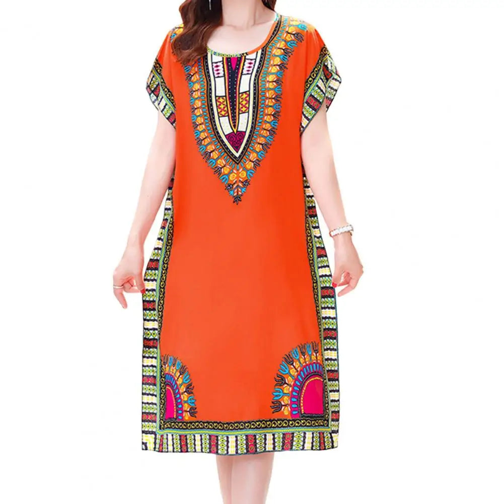 Ethnic Style Women’s Midi Dress