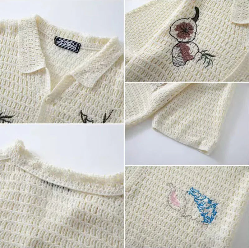 Printed Lace Casual Shirt