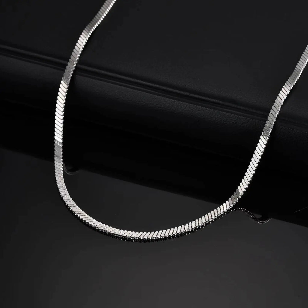 Vnox Flat Snake Necklace