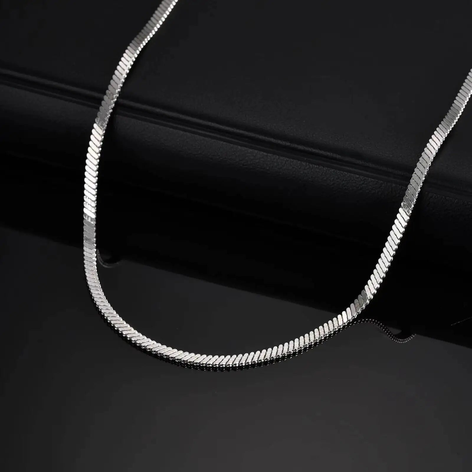 Vnox Flat Snake Necklace