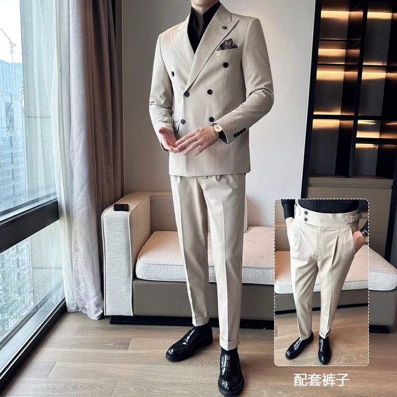 Italian Double-Breasted Luxury Tuxedo