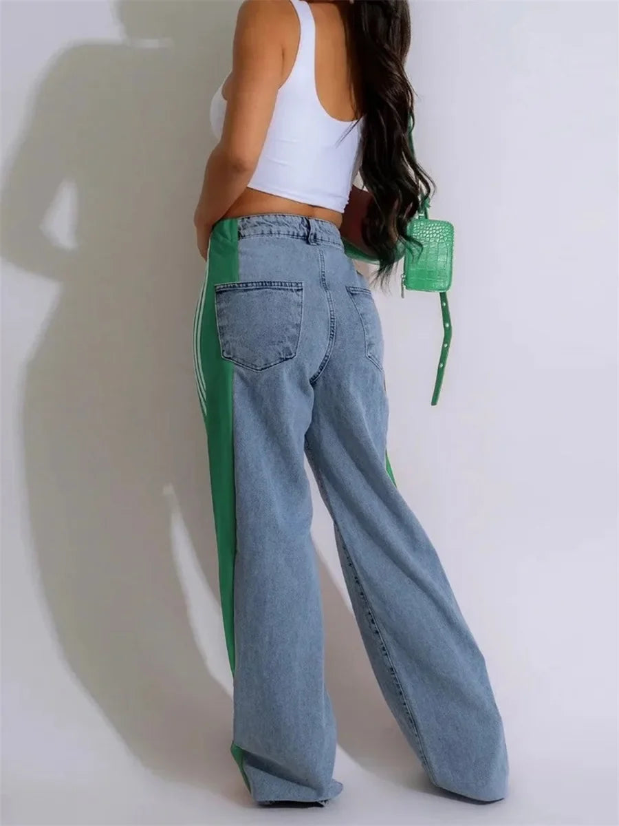 Wide Leg Denim Jeans