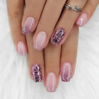 Short Square Press Nails Gradient