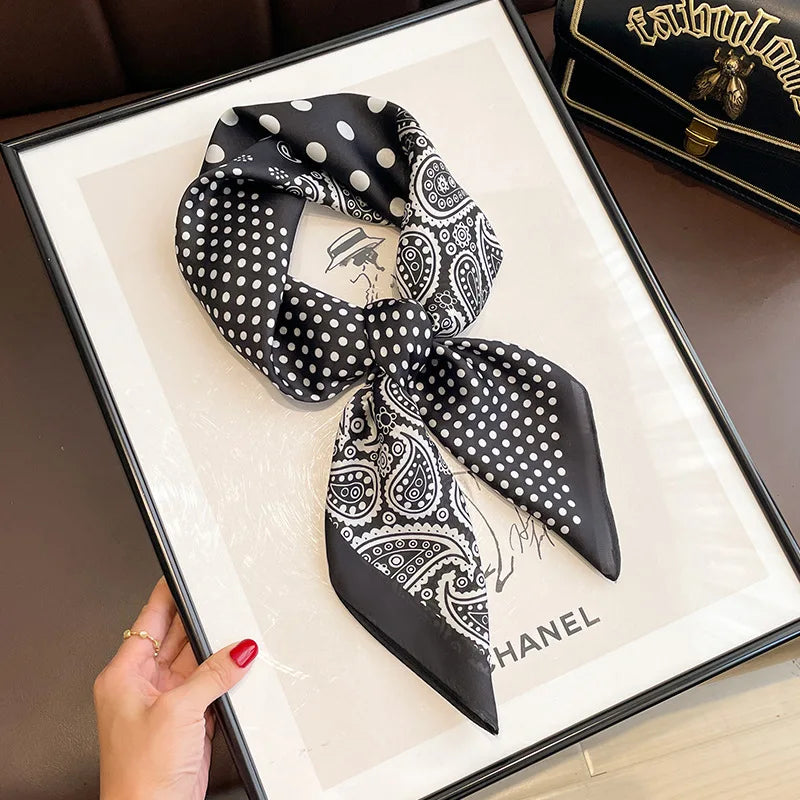 High-End Small Silk Scarf