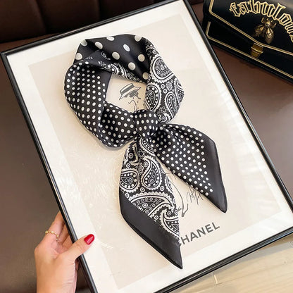 High-End Small Silk Scarf