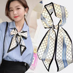 Horse Pattern Long Silk Scarf