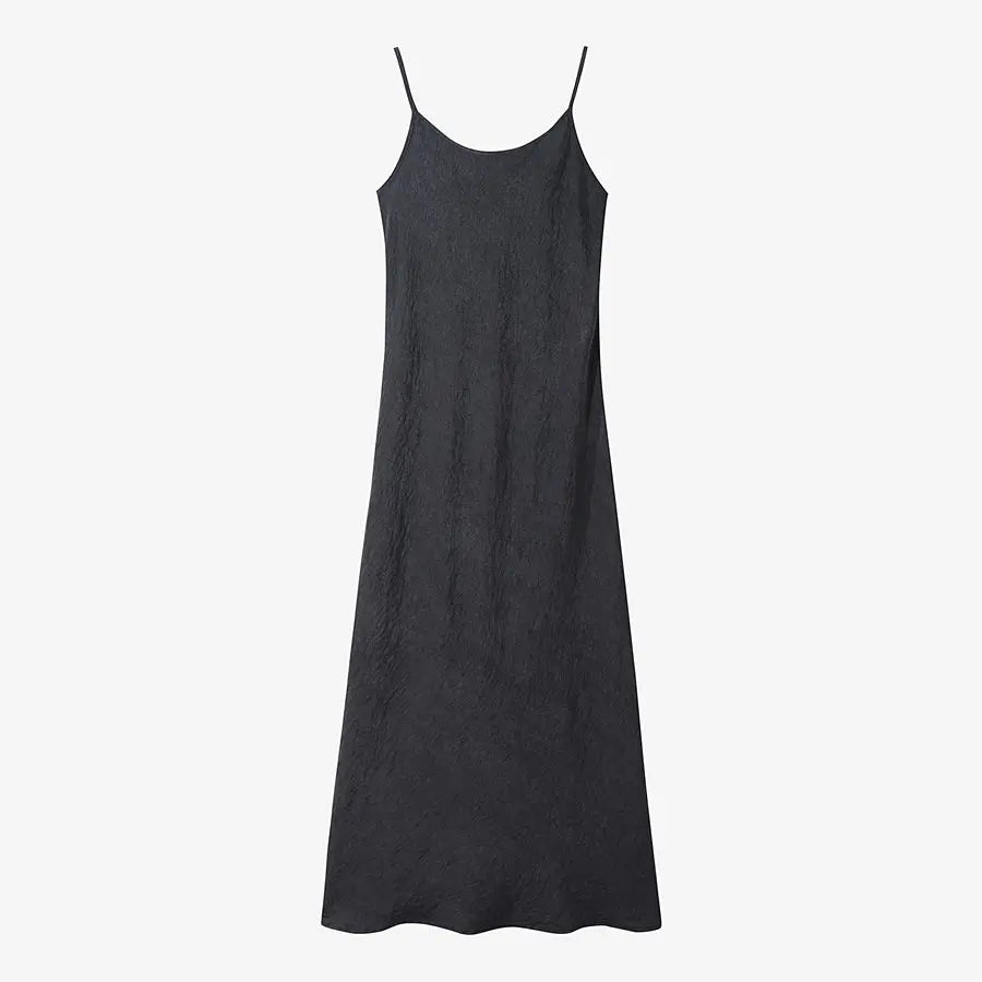 Knitted Top with Cupro Strap Dress