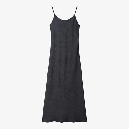Knitted Top with Cupro Strap Dress