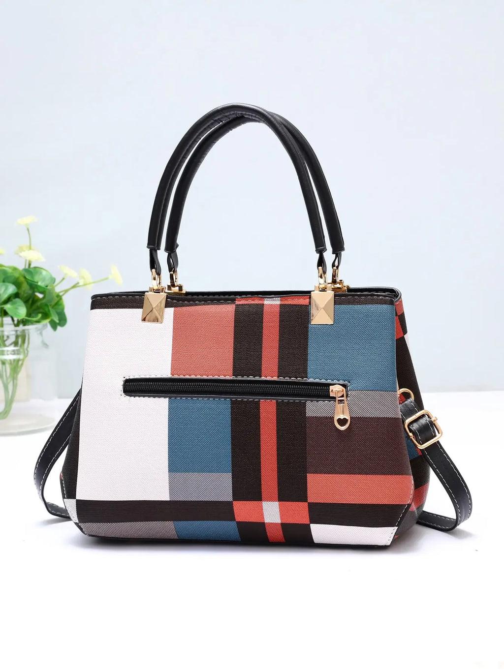 Luxury Grid Shoulder Bag