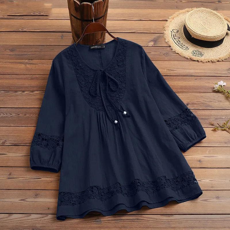 Cotton Lace Loose Top