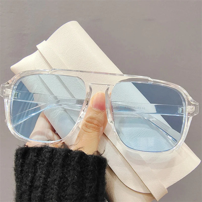 Sporty Vintage Frame Glasses