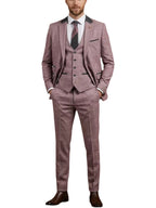 Linen Three-Piece Notch-Lapel Suit