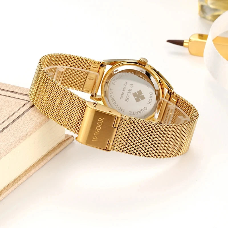 Gold Chronograph Watch