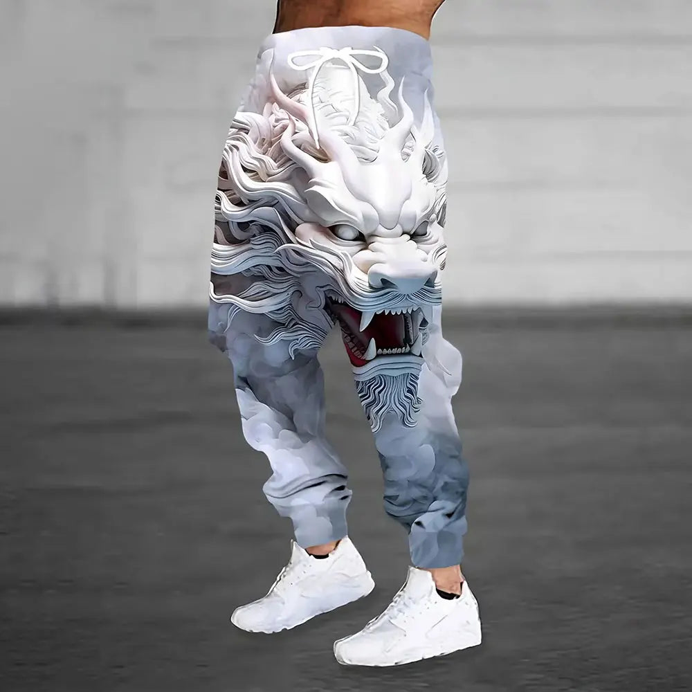 Lion print sweatpants