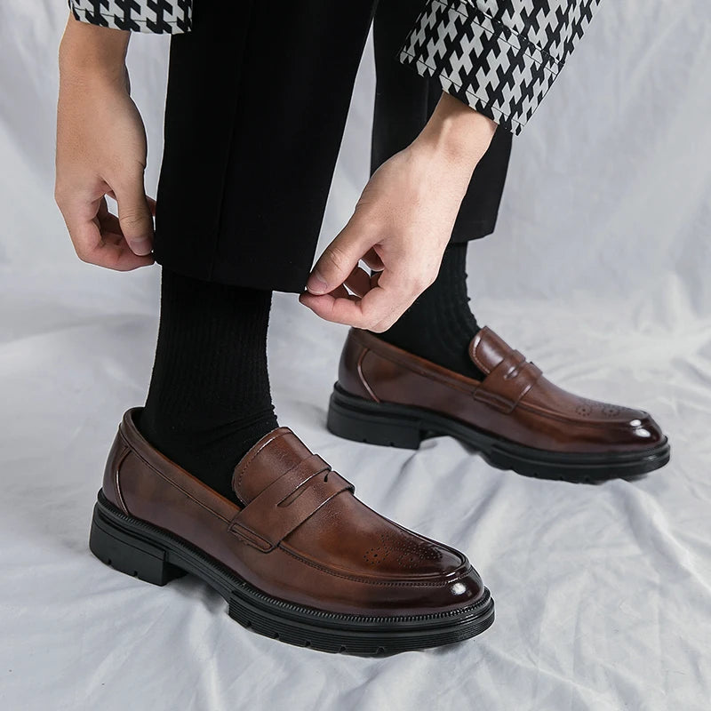 Breathable Career Leather Shoes