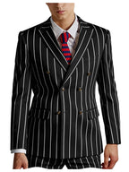 Pinstripe Double-Breasted Slim Tuxedo