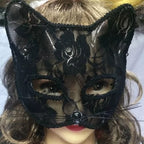 Lace Cat Face Masquerade Mask