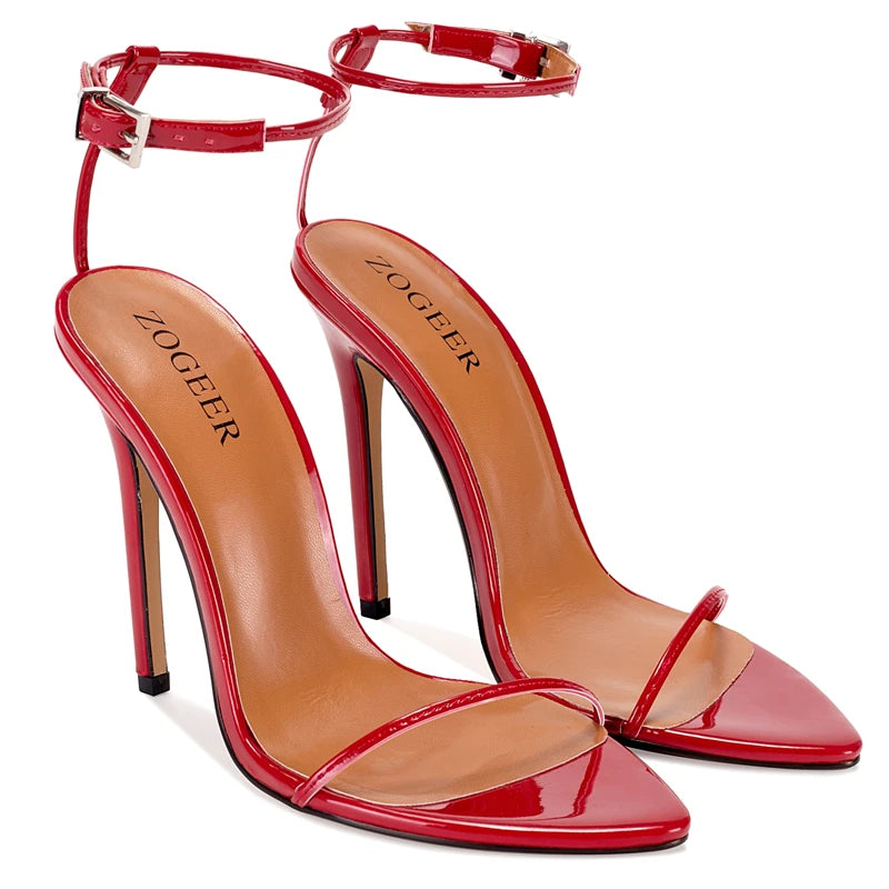 Elegant Ankle Strap Heels