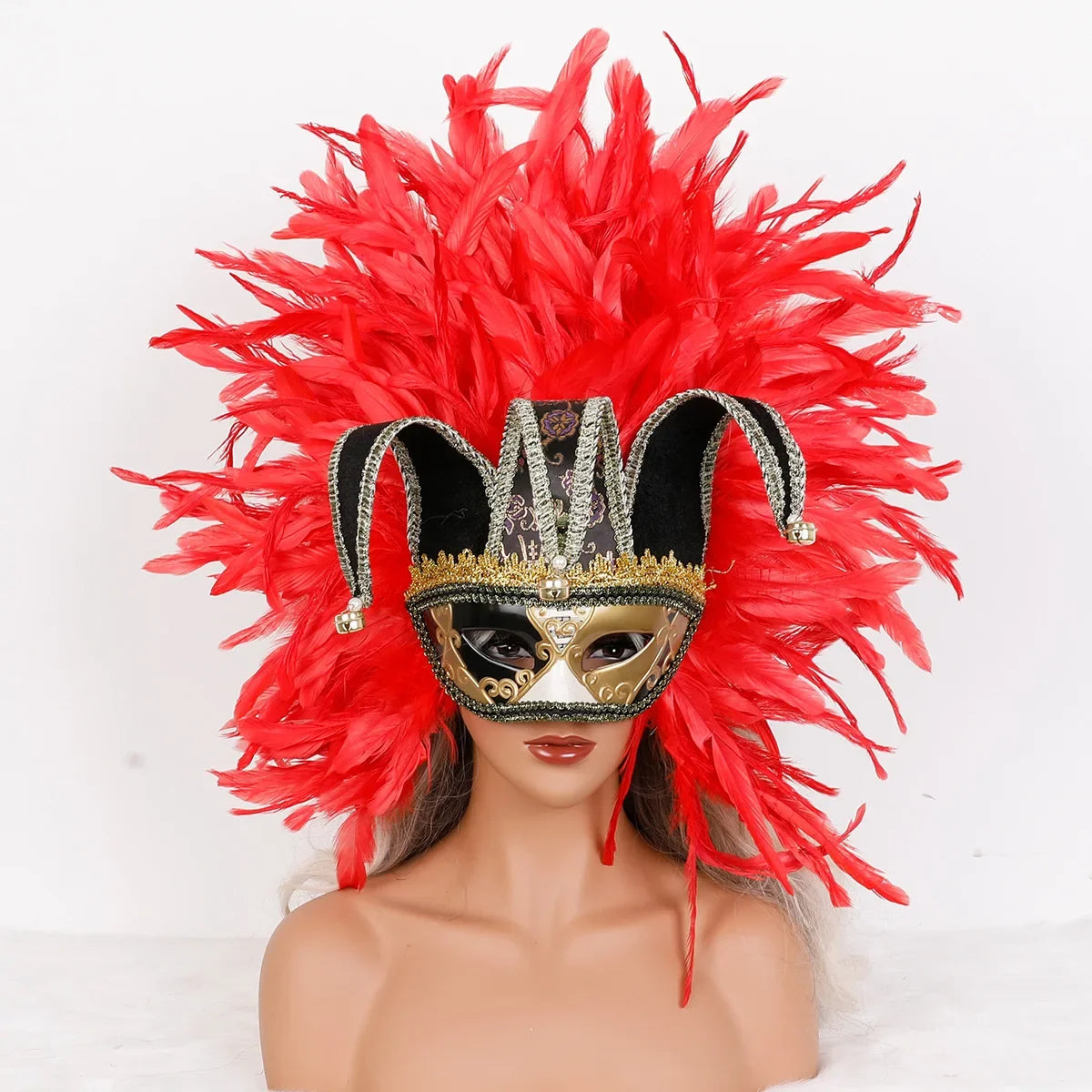 Feather Masquerade Party Mask