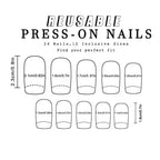 Short Medium fake nails golden