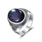 Intgem Labradorite Moonstone Ring