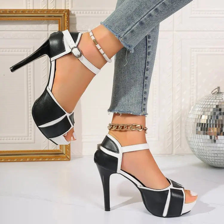 Top Sandals Fish Mouth Platform