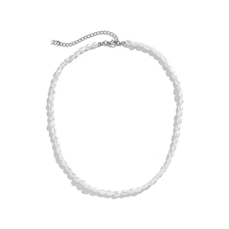 Pearl Teardrop Choker Necklace