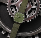 SYNOKE Square Leather Quartz Watch