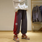 Spliced Cotton Terry Sweatpants