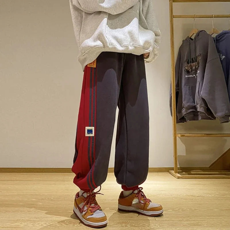 Spliced Cotton Terry Sweatpants
