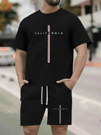 Letters Print Hip-Hop Sports Suit