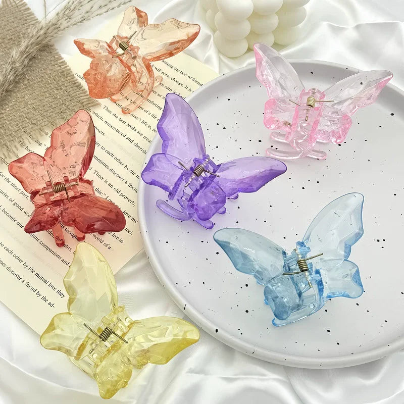Crystal Butterfly Hair Claw