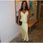 3D Floral Backless Dress