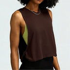 Mesh Sleeveless Yoga Top