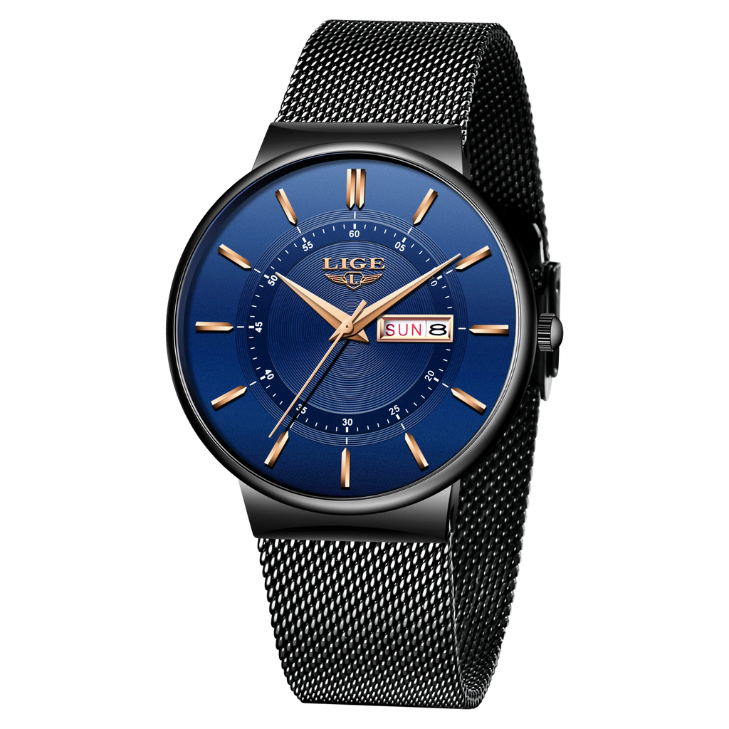 LIGE Ultra-Thin Steel Quartz Watch