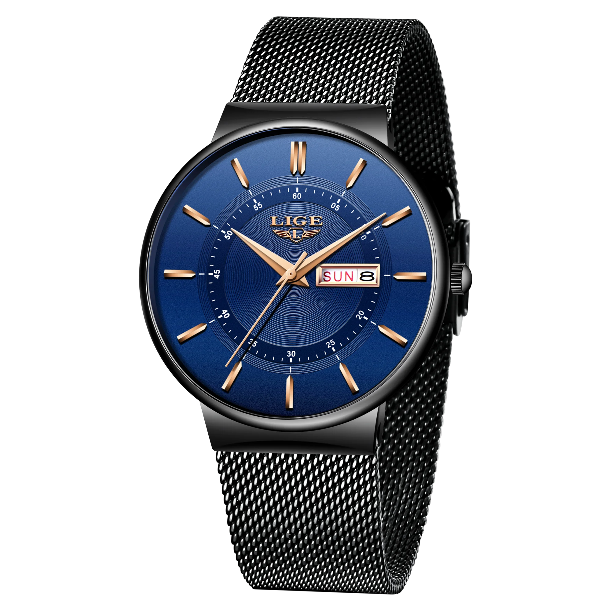 LIGE Ultra-Thin Steel Quartz Watch