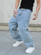 Baggy Y2K Wide-Leg Denim Jeans