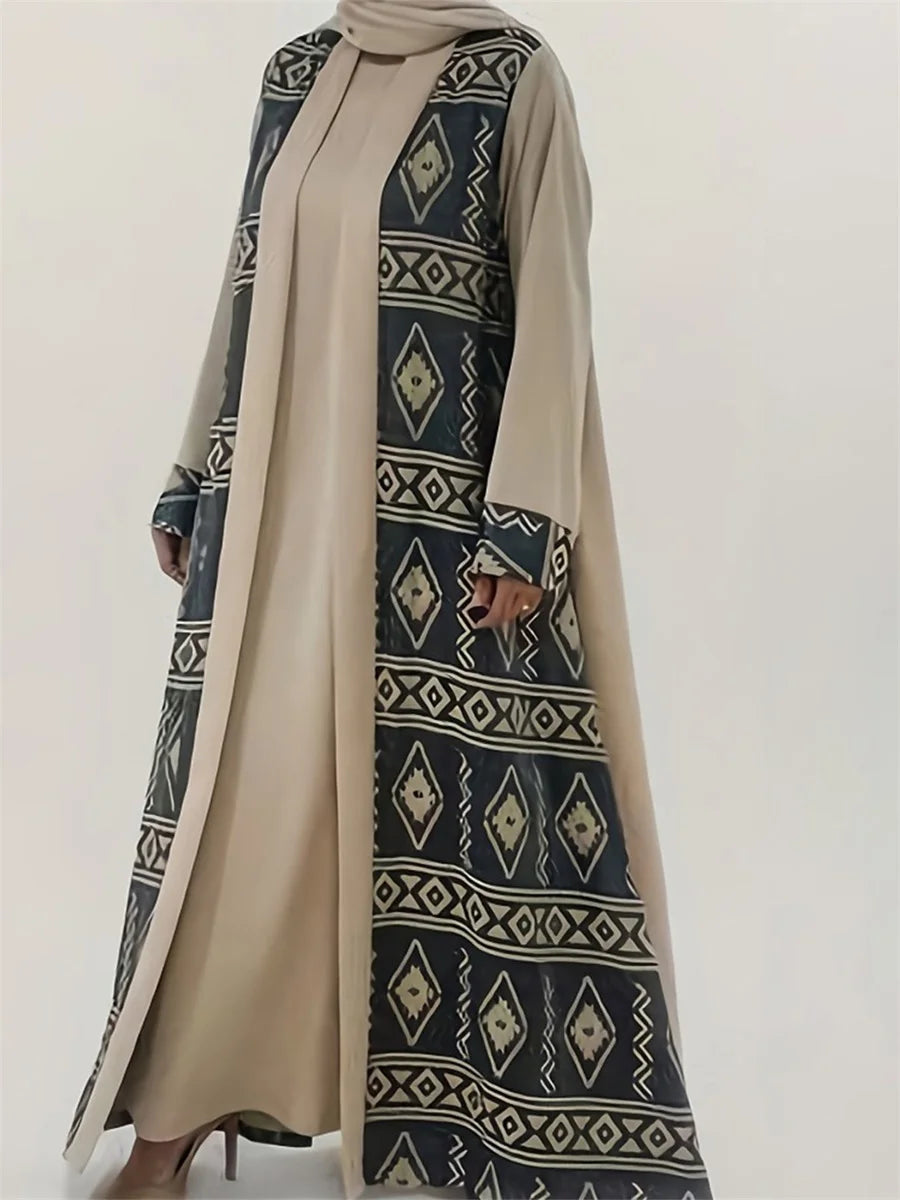Elegant Floral Embroidered Abaya
