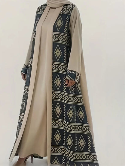 Elegant Floral Embroidered Abaya