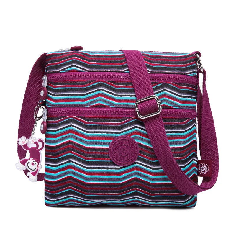 Nylon Shoulder Crossbody Bag