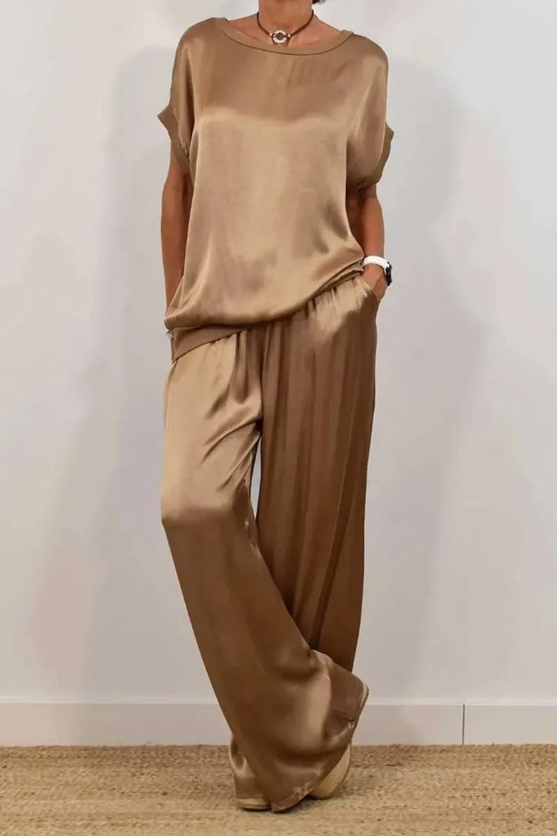 Women’s Satin Two Piece Set