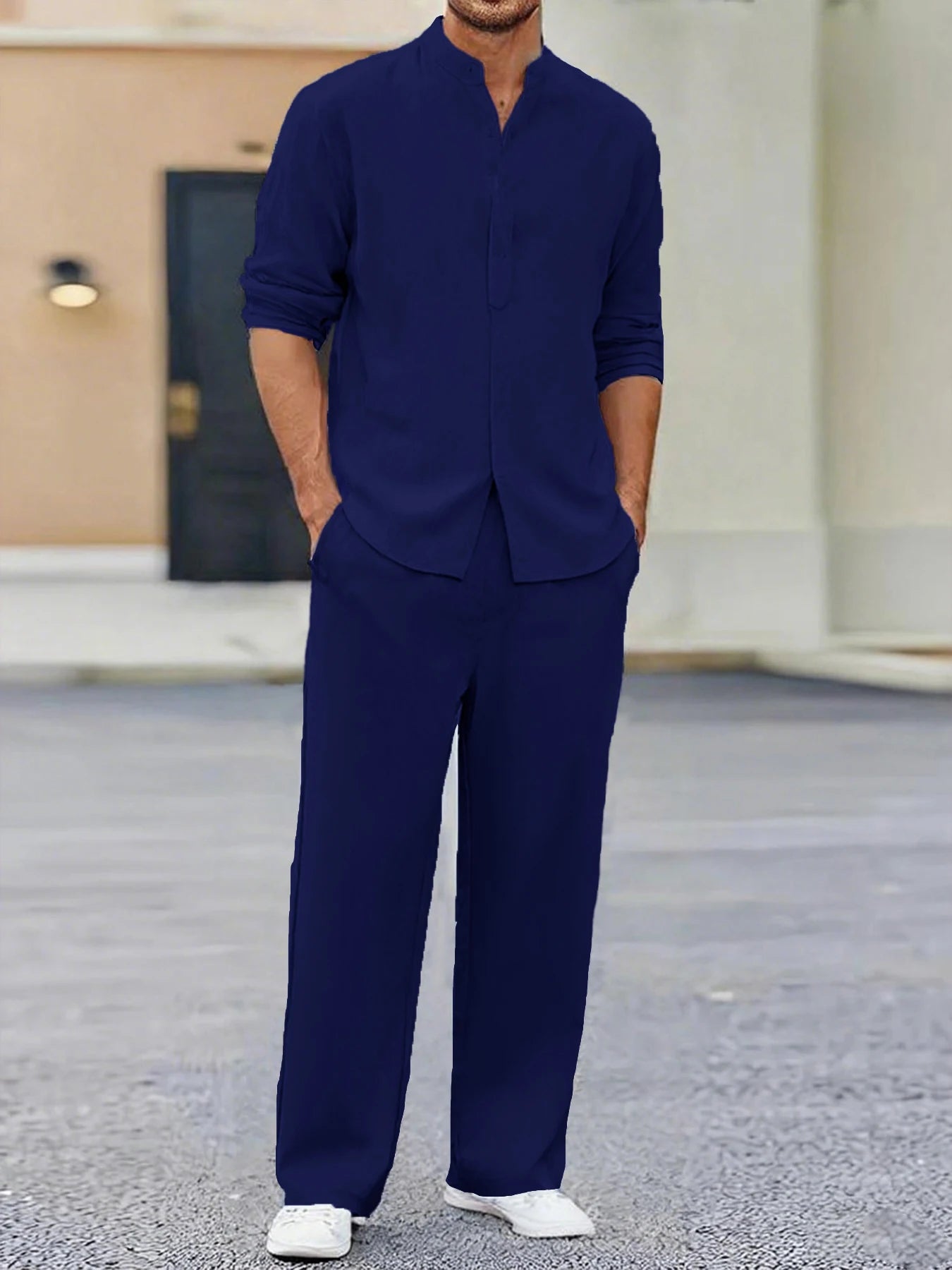 Loungewear Long-Sleeve Trousers Set