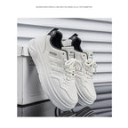 Summer White Platform Leather Sneakers