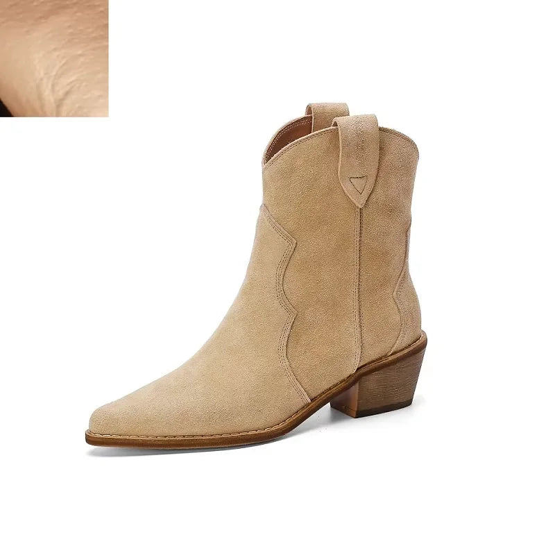 Suede Pointy Boots