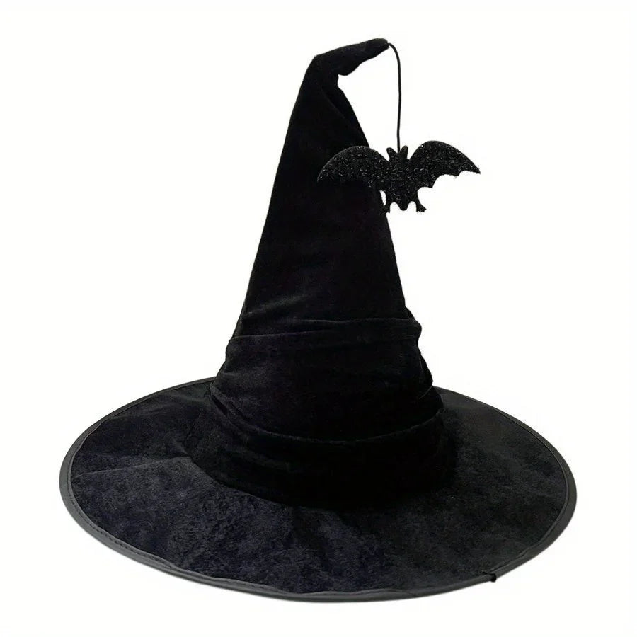 Crumpled Velvet Witch Hat