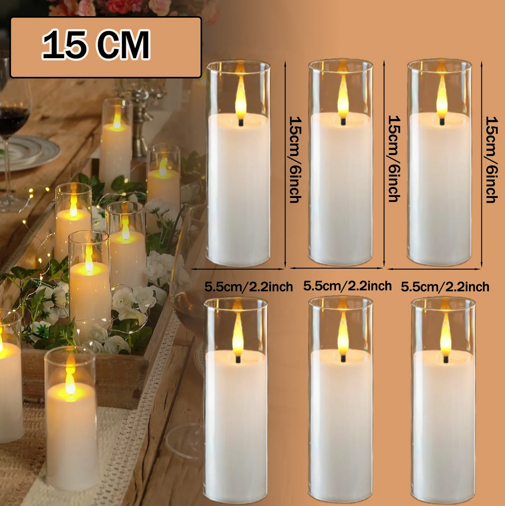 Flameless LED Flicker Candles